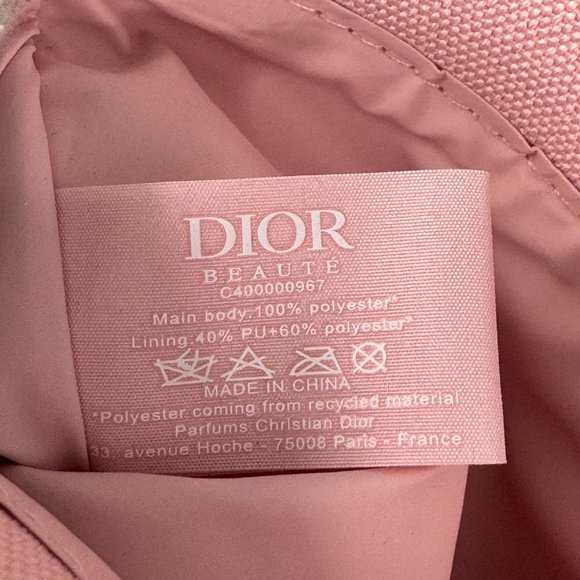 Dior Beauty Pink Cosmetic Pouch Makeup Bag/Clutch - Picture 10 of 14